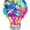 colourful lightbulb icon