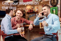 men at the pub