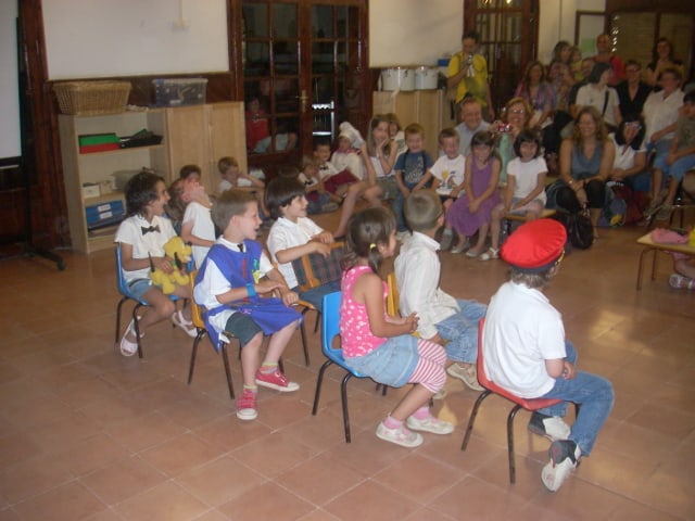 kids acting being on a bus